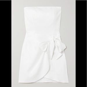 REFORMATION TURNIP WHITE WARP DRESS